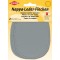 Patchs Genoux et Coudes Cuir Nappa a  Coudre 12.5 cm x 10 cm, Gris, 2 par Pack