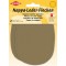 Patchs Genoux et Coudes Cuir Nappa a  Coudre 12.5 cm x 10 cm, Gris, 2 par Pack