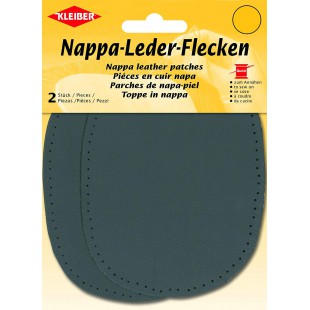 Patch reparation Nappa Cuir a  Coudre, Gris