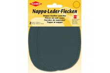 Patch reparation Nappa Cuir a  Coudre, Gris