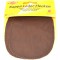 Patchs Genoux et Coudes Cuir Nappa a  Coudre 12.5 cm x 10 cm, Marron, 2 par Pack