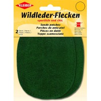 Kleiber 12 x 10 cm Patch Daim Cuir Ovale, 1 Paire, Vert