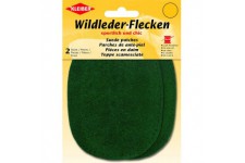 Kleiber 12 x 10 cm Patch Daim Cuir Ovale, 1 Paire, Vert