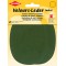 Patch Ovale Velours Simili Cuir, Vert Olive