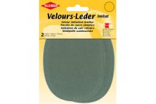 12.5 x 10 cm Patchs a  Coudre Simili Daim pour Genoux/Coudes ovales, Gris
