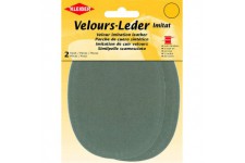 12.5 x 10 cm Patchs a  Coudre Simili Daim pour Genoux/Coudes ovales, Gris