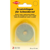 92060 Lames pour Roue de Coupe de Rechange (Cutter Rotatif), Acier Inoxydable, Argent, 4,5 x 4,5 x 0,1 cm