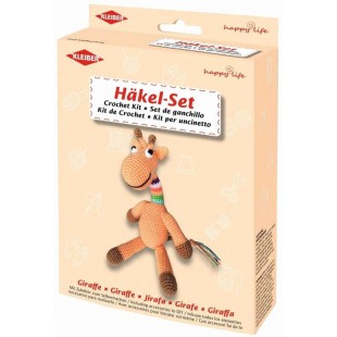 Kleiber + Co.GmbH Hakelset Kit de crochet/girafe, Polyester, Orange, 30 x 6 cm
