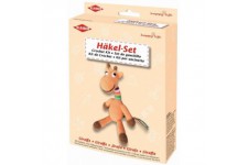 Kleiber + Co.GmbH Hakelset Kit de crochet/girafe, Polyester, Orange, 30 x 6 cm