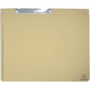 Lot de 25 : Exacompta pendelhefter abheftvorrichtungen 2 ivoire