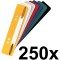 Exacompta 426025B Paquet de 250 Pieces Fixe dossiers en polypro Couleurs Assorties