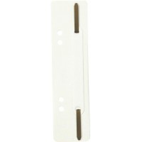 Exacompta - Ref. 426002B - Paquet de 250 Fixe-dossiers a  lamelle polypropylene - Blanc