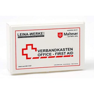 LEINA-WERKE 20007 d'Exploitation Boite de bandages Office-First Aid - avec support mural - Plastique