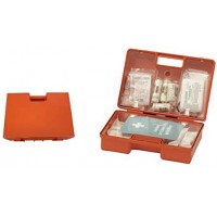 LEINA-WERKE Ref 21002 Coffret de premier secours QUICK, contenu DIN 13157, Orange