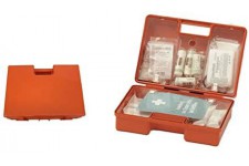 LEINA-WERKE Ref 21002 Coffret de premier secours QUICK, contenu DIN 13157, Orange