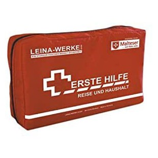 LEINA-WERKE Ref 81346 Kit de premier aide de Voyage et Budget, 27 pieces Rouge