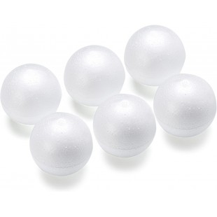 Gutermann / KnorrPrandell 6759050 Lot de 6 Boules de polystyrene 5 cm