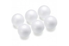 Gutermann / KnorrPrandell 6759050 Lot de 6 Boules de polystyrene 5 cm