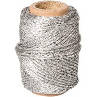 Knorr Prandell Cordon decoratif metallique argente - 20 m