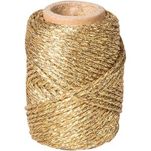 Cordelette deco metallisee Or