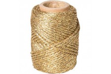 Cordelette deco metallisee Or
