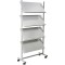 h6813499 Trieur Large 3 etageres 4 x DIN A4 Gris argente