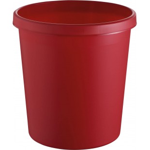 H6105825 Corbeille a papier diametre 310 mm hauteur 320 mm volume 18 l - rouge