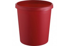 H6105825 Corbeille a papier diametre 310 mm hauteur 320 mm volume 18 l - rouge