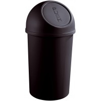 H2401282 Poubelle a clapet en plastique 25 l (Noir) (Import Allemagne)