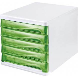 h6129450 economie de tiroirs avec 5 compartiments peut etre ecrit sur Gris/Gris clair/Vert Translucide