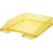 Lot de 6 : Standard C4 Taille empilable Corbeille a courrier - Transparent Jaune