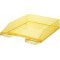 Lot de 6 : Standard C4 Taille empilable Corbeille a courrier - Transparent Jaune