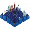 17450-14 Pot a  crayon Scala avec 4 compartiments 125 x 100 x 125 mm (Bleu/noir)