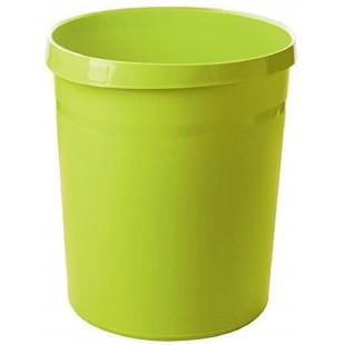 Corbeille a papier GRIP - 15 corbeilles, corbeille a papier elegante, chic et robuste, capacite 18 litres, lemon, 