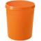 Corbeille a papier GRIP - 15 corbeilles, corbeille a papier elegante, chic et robuste, capacite 18 litres, orange,