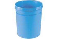 Corbeille a papier GRIP - 15 corbeilles, corbeille a papier elegante, chic et robuste, capacite 18 litres, azzurro