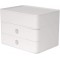 1100-12, SMART-BOX PLUS ALLISON Boite a  tiroirs design avec 2 tiroirs et boite a  ustensiles snow white