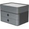 1100-19 SMART-BOX PLUS ALLISON, boite de rangement design avec 2 tiroirs et boite a  ustensiles granite grey