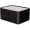 1120-13 SMART-BOX ALLISON Boite de rangement empilable avec 2 tiroirs jet black