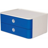 1120-14 SMART-BOX ALLISON Boite de rangement empilable avec 2 tiroirs royal blue