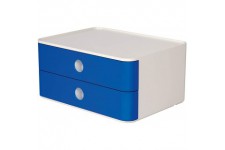 1120-14 SMART-BOX ALLISON Boite de rangement empilable avec 2 tiroirs royal blue