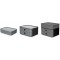 1120-19, SMART-BOX ALLISON Boite de rangement empilable avec 2 tiroirs granite grey