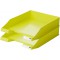 Lot de 10 : KLASSIK bac a courrier A4/C4empilables solide moderne Trend Couleur citron