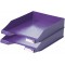 Lot de 10 : Klassik Bac a courrier empilable A4/C4 Violet moderne