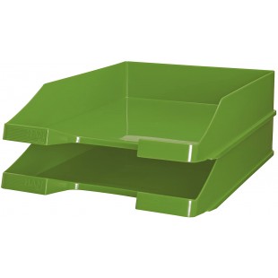 Lot de 10 : 1027-X-05 corbeille a courrier C4 en plastique 255 x 348 x 65mm (Vert) (Import Allemagne)