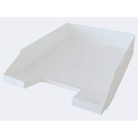 Lot de 10 : Corbeille a courrier KLASSIK, A4, polystyrene, blanc