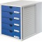 1450-14 Module de rangement 5 tiroirs fermes pour C4, PS 275 x 320 x 330 mm (Gris clair/bleu) (Import Allemagne)