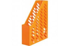 Lot de 10 : Porte-revues classique, format DIN A4/C4avec fenetre et doigt Support elegant couleur orange