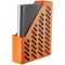 Lot de 10 : Porte-revues classique, format DIN A4/C4avec fenetre et doigt Support elegant couleur orange