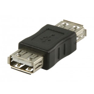 Adaptateur USB 2.0 Une Femelle - Une Femelle Noir